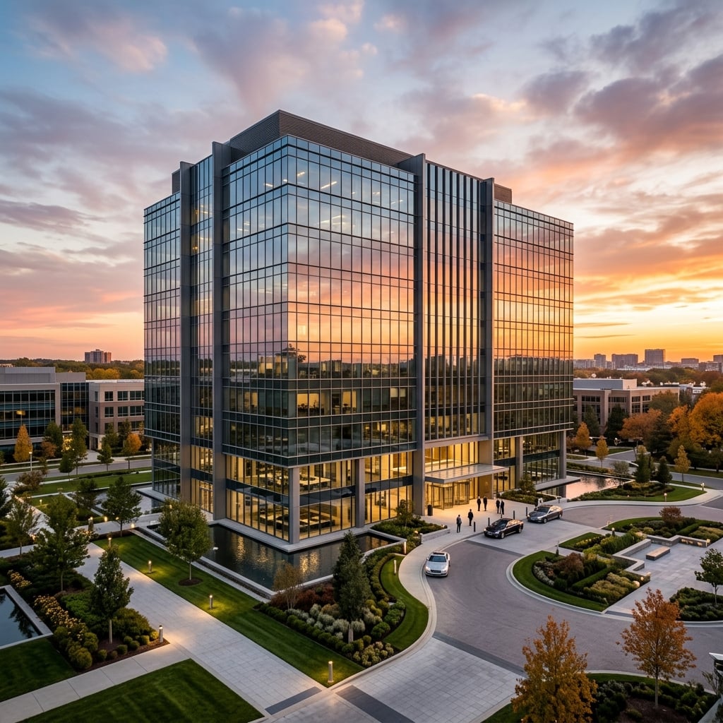 Modern commercial building
